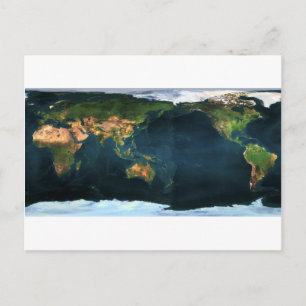 Carte Postale Plan mondial map