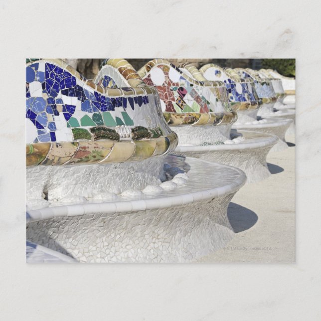 Carte Postale Plan rapproché des mosaïques sur le bâtiment de (Devant)