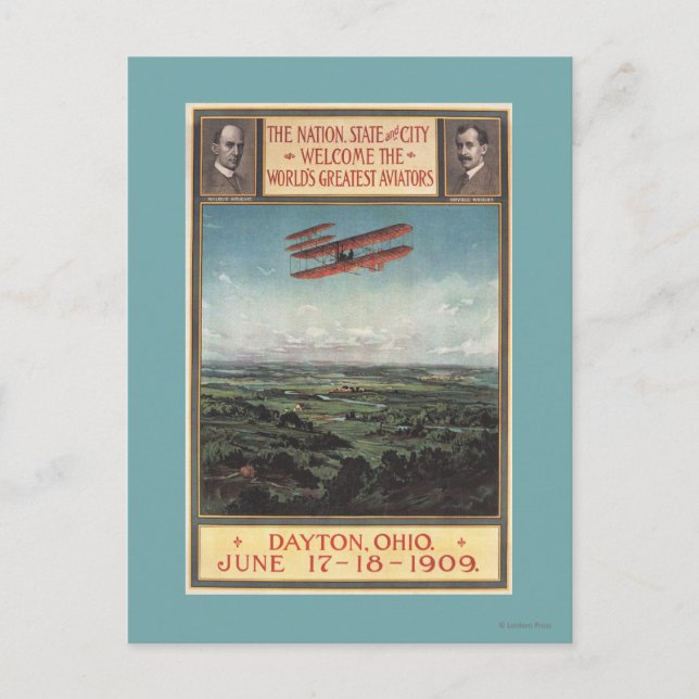 Carte Postale Plan Wright Brothers (Devant)