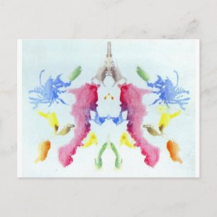 Carte Postale Planche 10 Crabe Homard du Test de Rorschach Tache