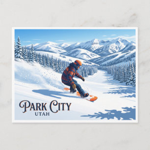 Carte Postale Planche à neige à Park City Utah