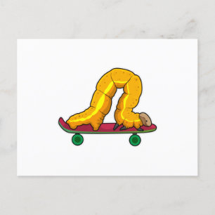 Carte Postale Planche à roulettes Caterpillar Skater
