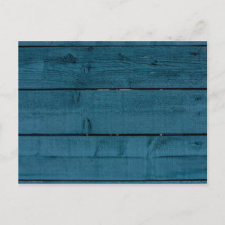 Carte Postale Planches de bois peint en bleu