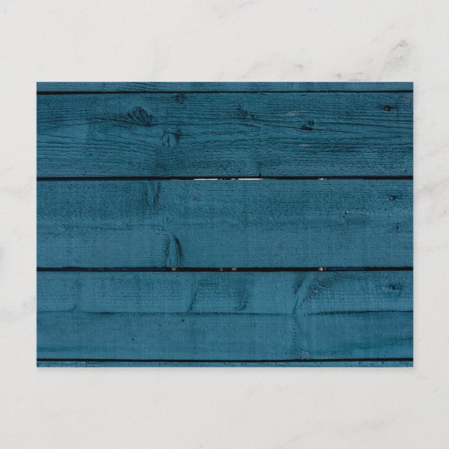 Carte Postale Planches de bois peint en bleu (Devant)