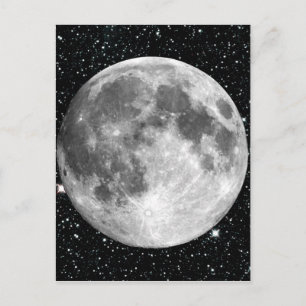 Carte Postale PLANET EARTH'S MOON star arrière - plan (système s