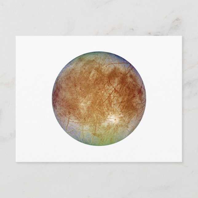 Carte Postale PLANET JUPITER'S MOON EUROPA (système solaire) ~ (Devant)