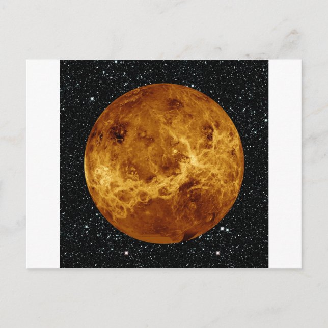Carte Postale PLANET VÉNUS radar vue étoile arrière - plan ~ (Devant)
