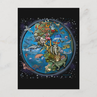 Carte Postale Planète animale