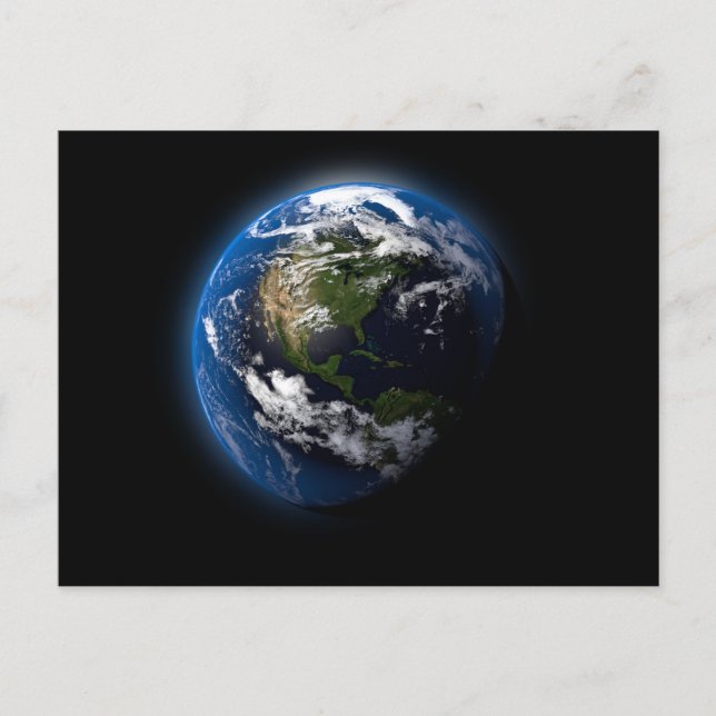 Carte Postale Planète magnifique en 3D (Devant)