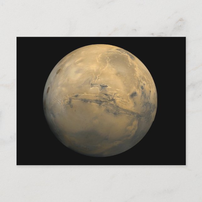 Carte Postale Planète Mars dans le système solaire NASA (Devant)