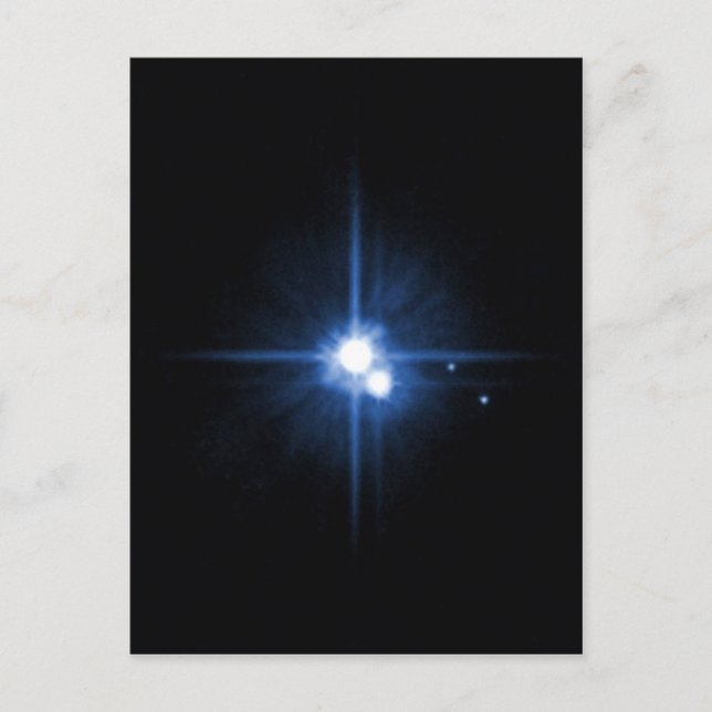 Carte Postale Planète Pluton lune Charon NASA (Devant)