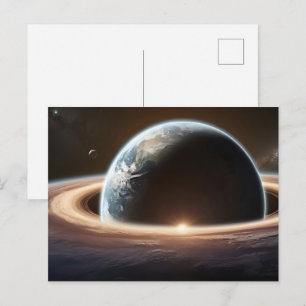 Carte Postale Planète Terre depuis l'espace