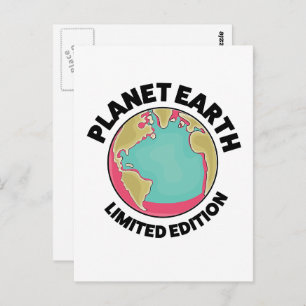 Carte Postale Planète Terre édition limitée
