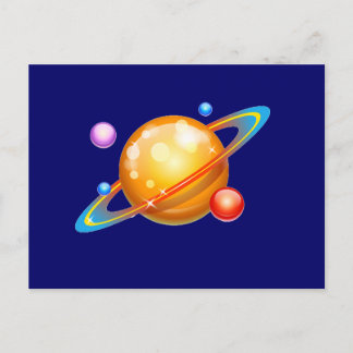 Carte Postale Planètes colorées