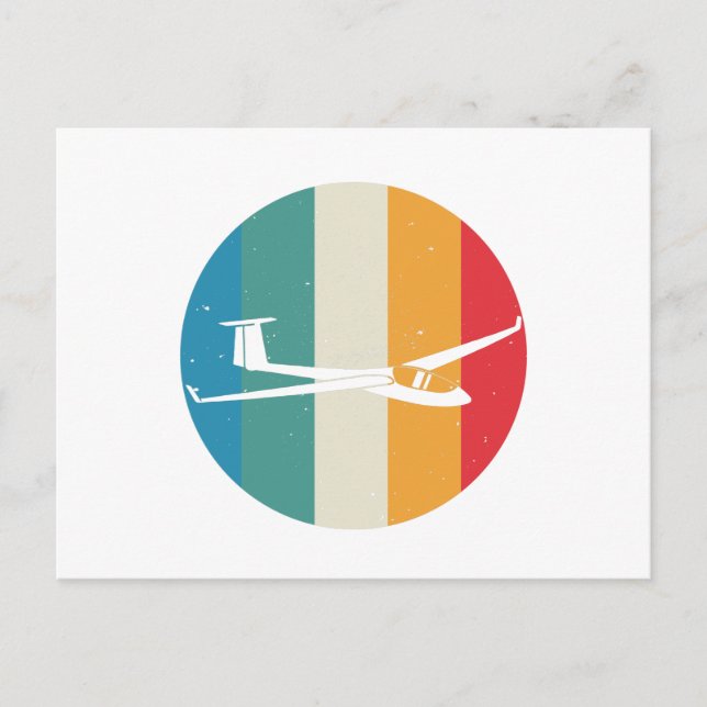 Carte Postale Planeur | Pilote Gliding Sailplane Soar Cadeau (Devant)