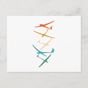 Carte Postale Planeurs   Thermaux du pilote de planeur qui s'env