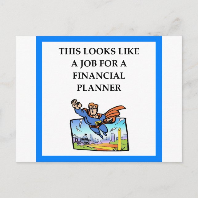 CARTE POSTALE PLANIFICATEUR FINANCIER (Devant)
