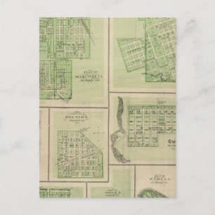 Carte Postale Plans de Maquoketa, Bellevue, Princeton