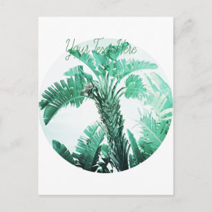 Carte Postale Plant de banane à feuille verte