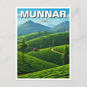 Carte Postale Plantation de thé Munnar Kerala India