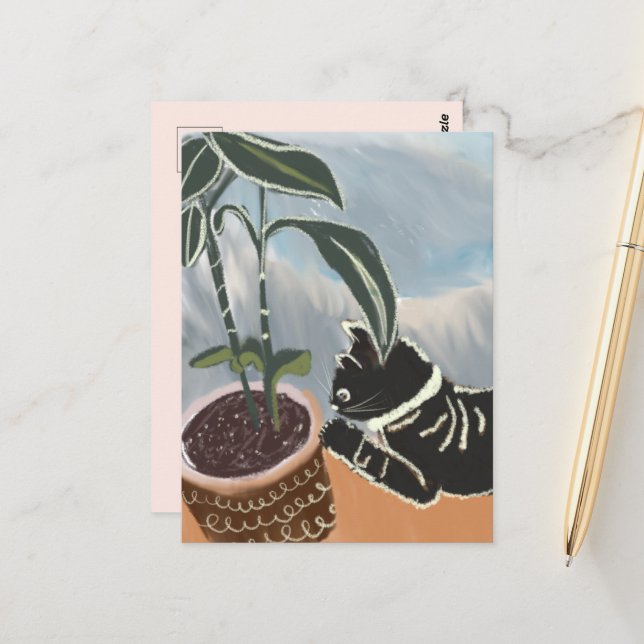 Carte postale Plante de la maison de surveillance  (Devant/Arrière en situation)