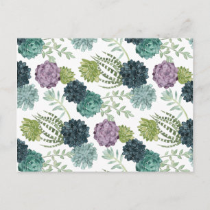 Carte Postale Plante Happiness Collection Motif Succulent