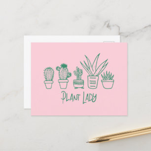 Carte Postale Plante Lady Cactus Louvain de jardinage succulent