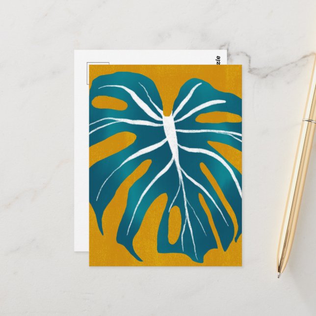 Carte postale Plante tropical (Devant/Arrière en situation)