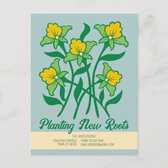 Carte Postale Planter de nouvelles racines CC1284 Faire-part de  (Devant)