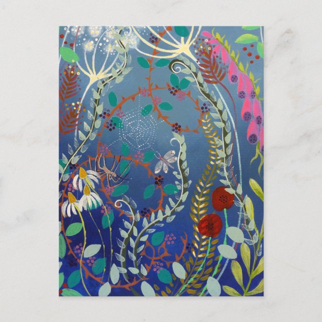 Carte Postale Plantes colorés. (Devant)