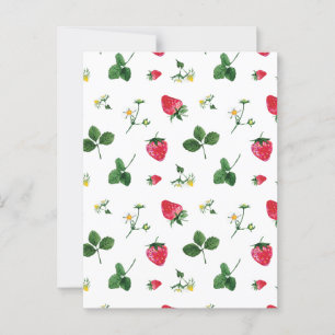 Carte Postale Plantes de fraises