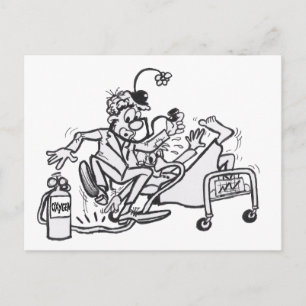 Carte postale Plaque de coloriage clown