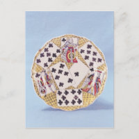 Plaque décorée en trompe l'oeil