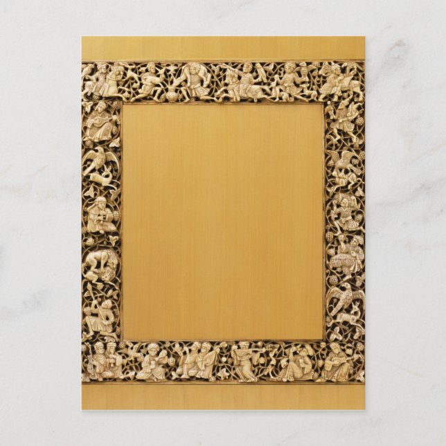 Carte Postale Plaque d'ivoire sculptée de Fatimid, Egypte (Devant)