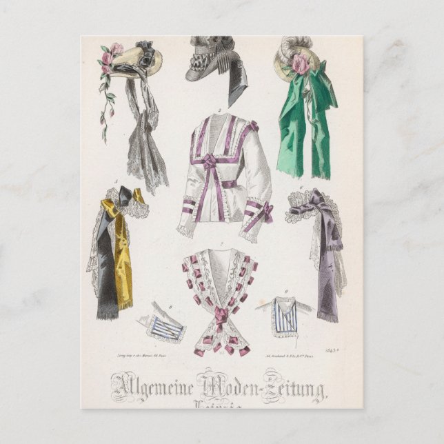 Carte Postale Plaque mode (Devant)