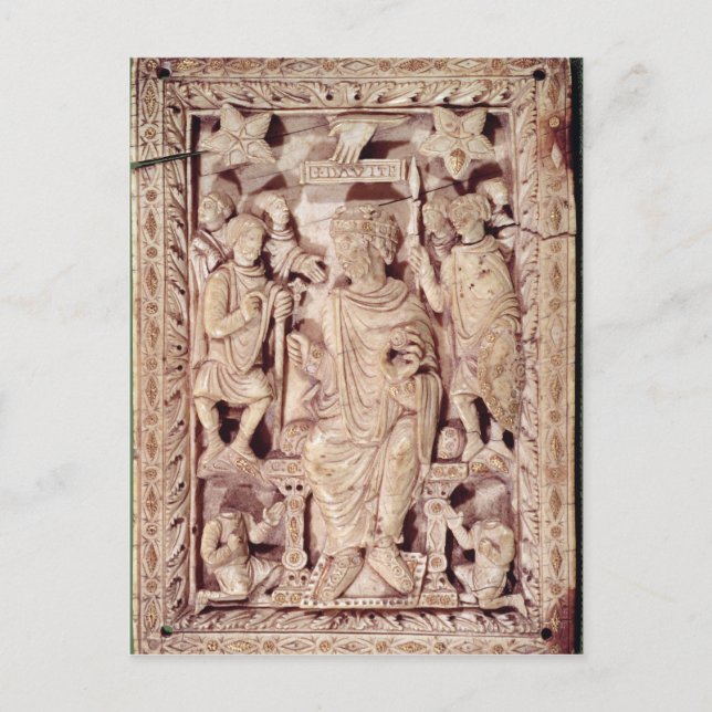 Carte Postale Plaque représentant le roi David (Devant)