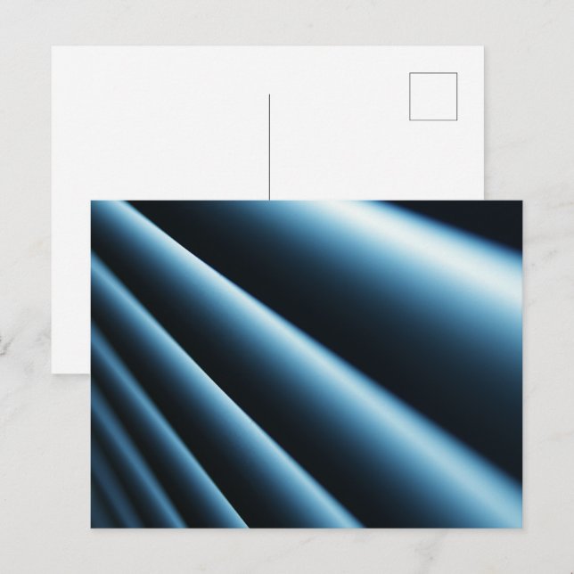Carte Postale Plaques bleues abstract (Devant / Derrière)