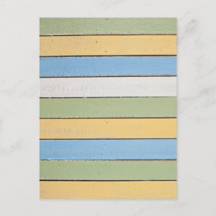 Carte postale Plaques en bois coloré