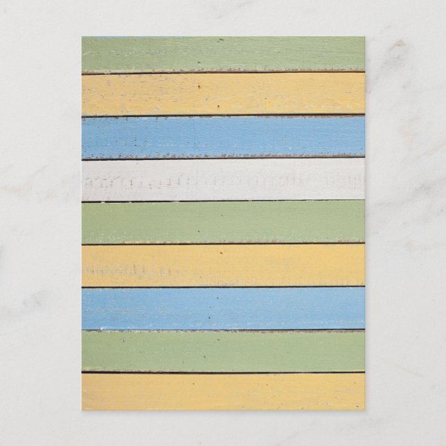 Carte postale Plaques en bois coloré (Devant)