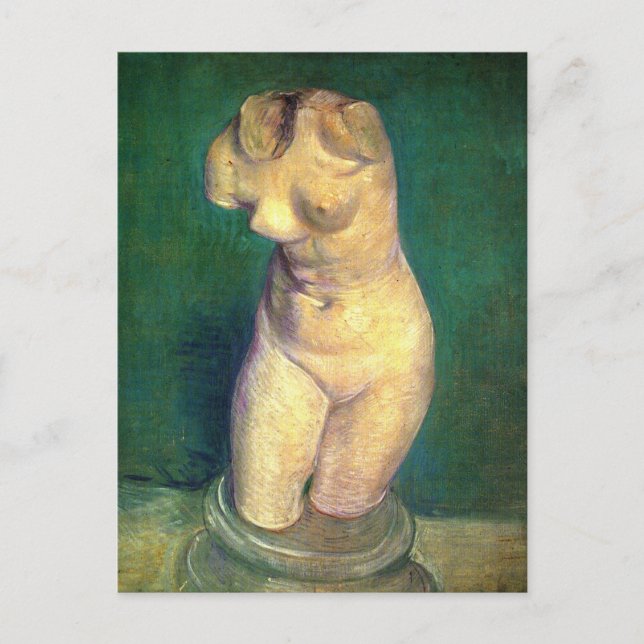 Carte Postale Plaster Statuette Femme Torso par Vincent van Gogh (Devant)
