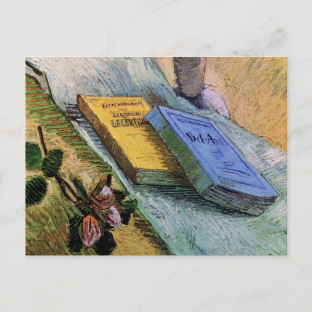 Carte Postale Plaster Statuette Rose et romans Vincent van Gogh (Devant)
