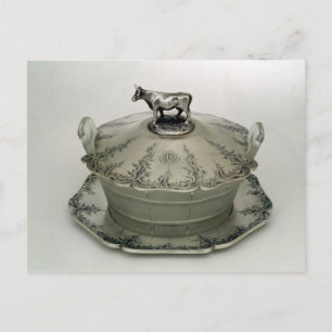 Carte Postale Plat de beurre avec base en verre dépoli