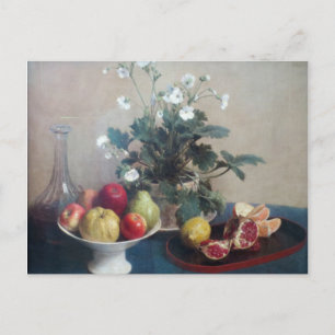 Carte Postale Plat de Fruit et de Carafe
