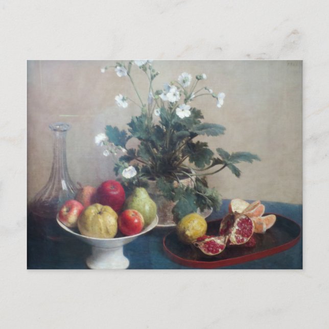 Carte Postale Plat de Fruit et de Carafe (Devant)