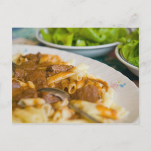 Carte Postale plat de pâtes, Istrie, Croatie, Europe de l'Est,