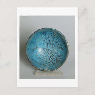 Carte Postale Plat décoré de poisson (faïence)