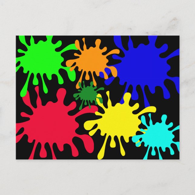 Carte Postale Plat d'encre (Devant)