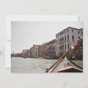 Carte postale plate de Venise Italie Gondole Film 