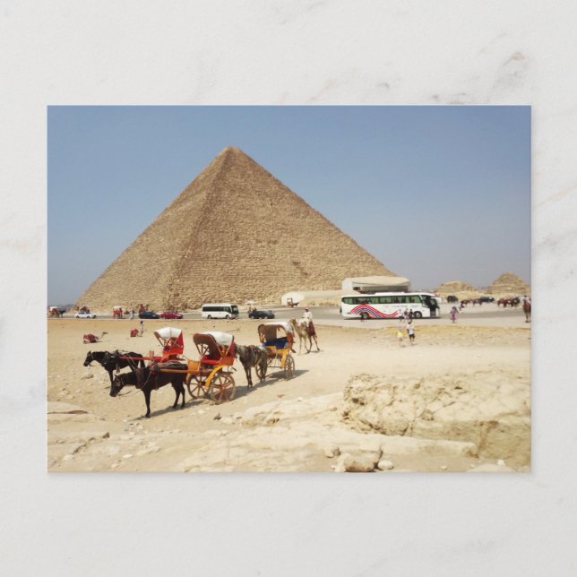 Carte Postale Plate-forme d'observation autour de la pyramide de (Devant)