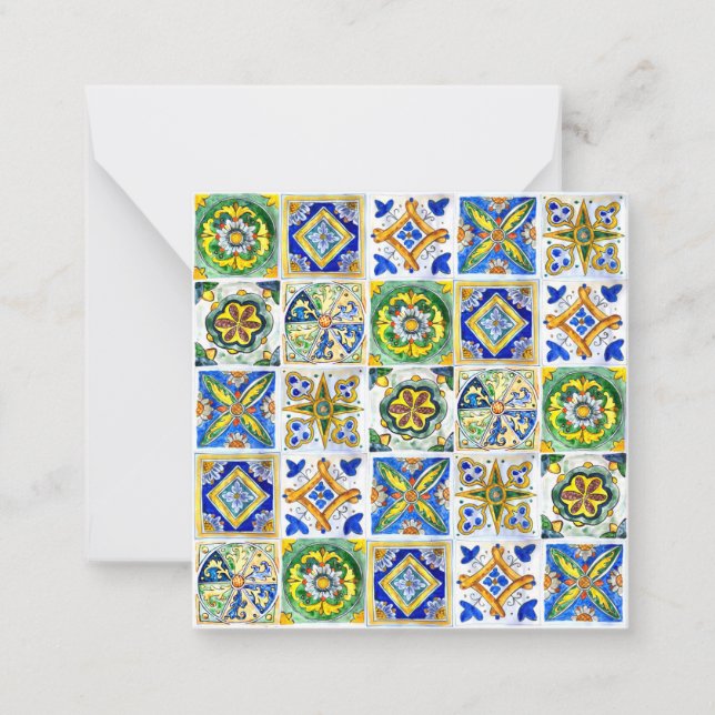 Carte postale plate sicilienne - À plat (Devant)